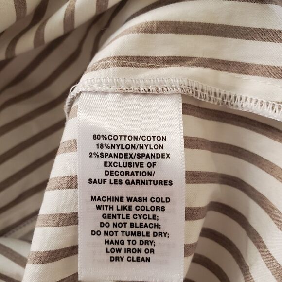 Lafayette 148 New York Helen Striped Blouse sz XS - Picture 12 of 13